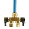 Apollo 1/2 in. Brass Push-To-Connect x 3/8 in. O.D. Comp. Dual Inline Outlet Dual Shut-Off 1/4-Turn Stop FSBDVS1238C - alternate 5